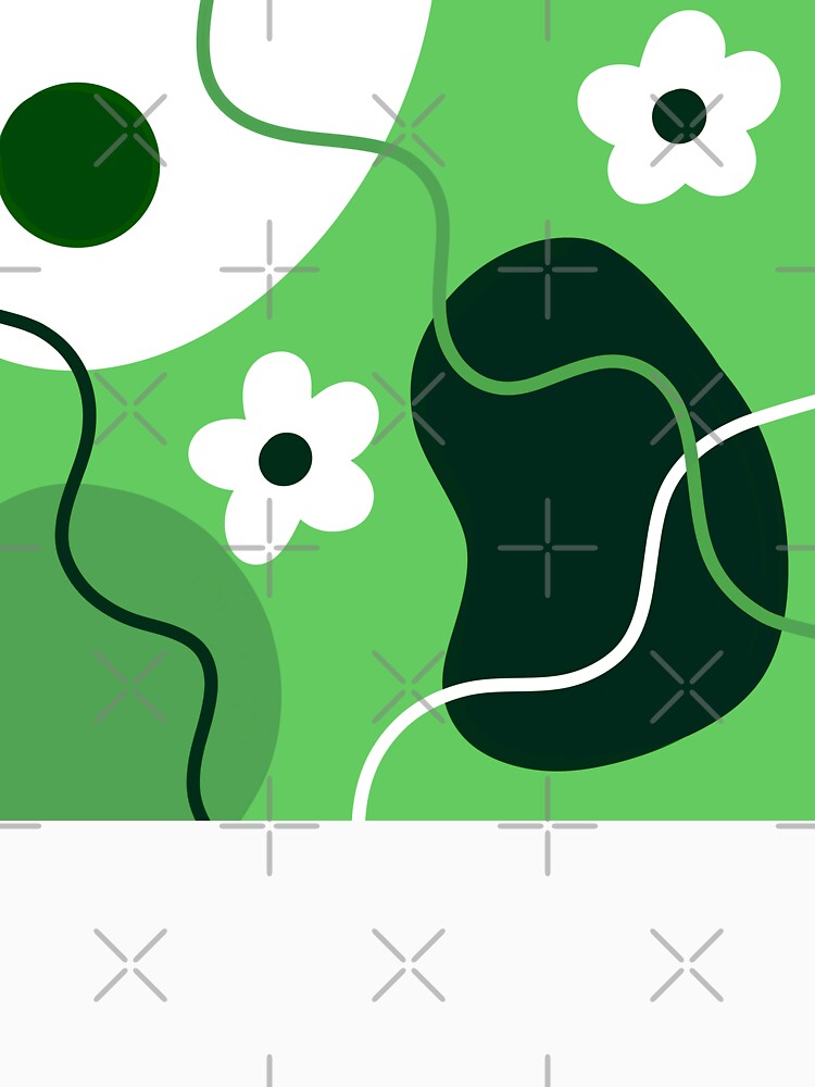 Boho Green Whimsical Nature by Sartoris Art