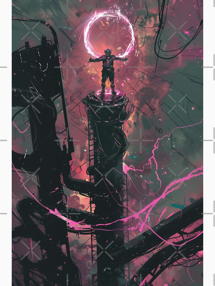 Ascension Through the Neon Rift by ArgentoArt