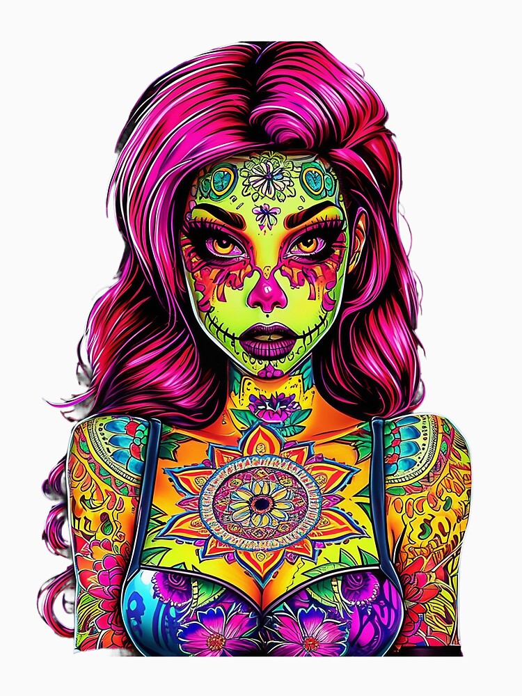 Skull Girl Tattoo by macadolie