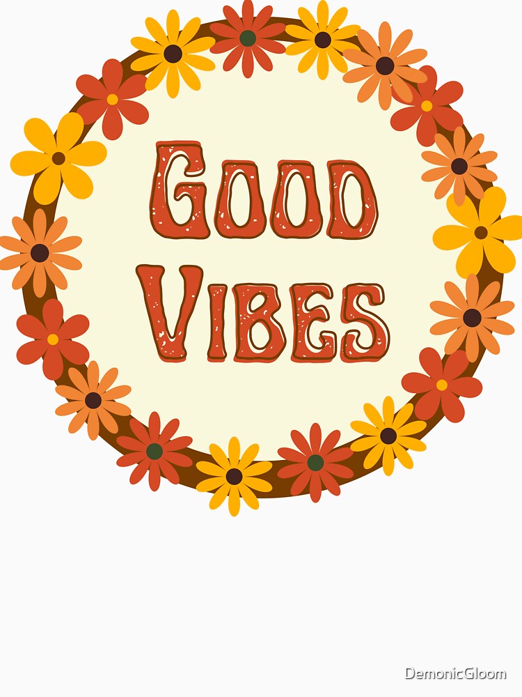 Good vibes hippie flowers by DemonicGloom