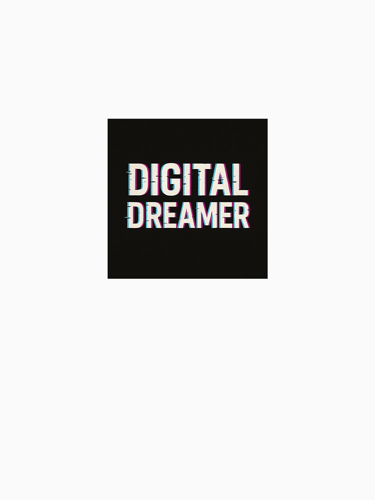 Digital Dreamer – Futuristic Cyberpunk Glitch Design by BoldRepeat
