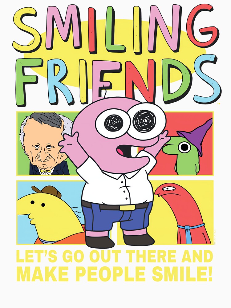 Smiling Friends Make People Smile Pim Funny Cartoon by BusanBlueCZ