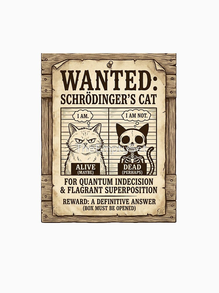 Schrödinger's Cat: Wanted for Flagrant Superposition by TheEmptySet