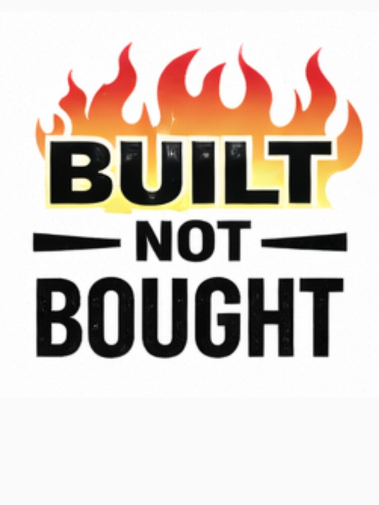 Built Not Bought Gym Motivation Quote by MoodThread