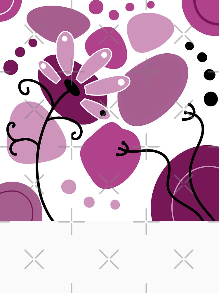 Purple Whimsical Boho Design by Sartoris Art