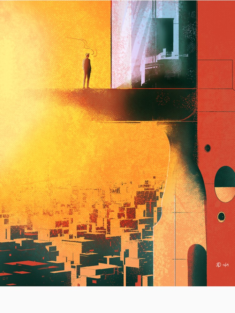 Solitude in the Neon Sector by netoroach
