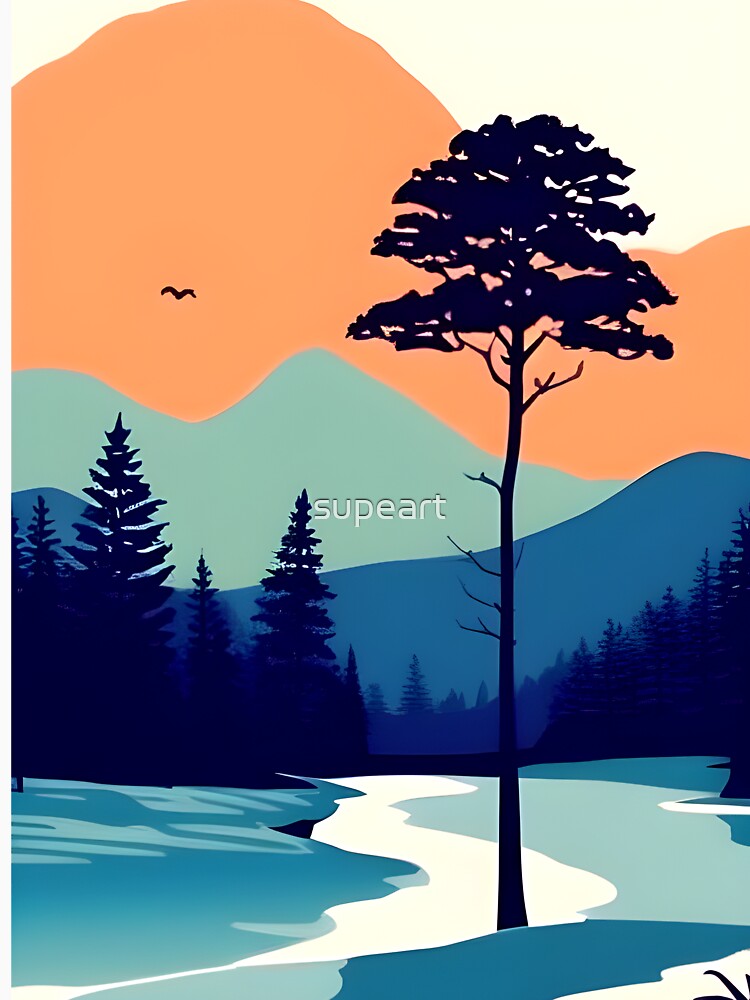 Add a Touch of Beauty and Tranquility to Your Space with Our Wide Range of Gorgeous Outdoor Tree View Prints by supeart