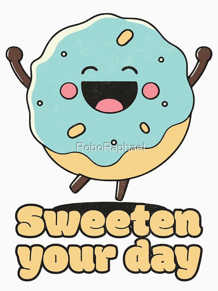 Sweeten your day - Happy Cute Donut by RoboRaphael