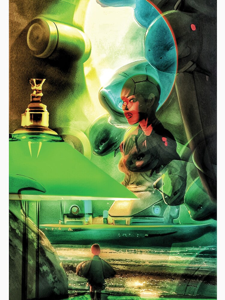 Banker's Lamp by Tea Moth Art
