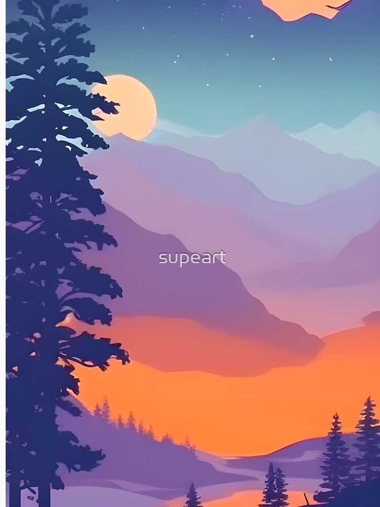 Bring the Beauty of Bavarian Alps into Your Home with Our Stunning Minimalist Prints by supeart