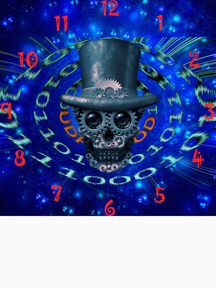Clock work skull clock by Dragonheart401