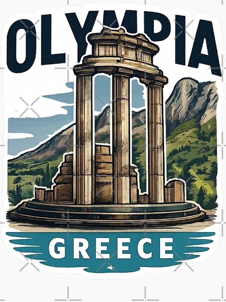 Olympia Greece Travel Art by devonclemon