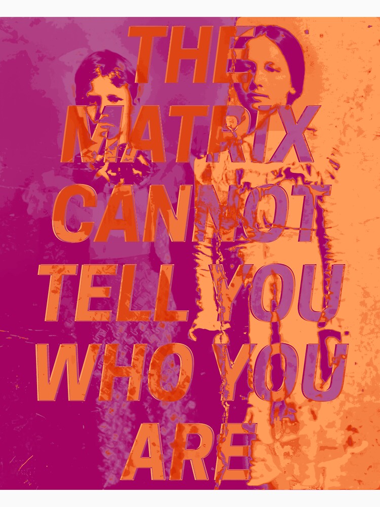 The Matrix Cannot Tell You Who You Are (Lesbian) by MaeStickerStar
