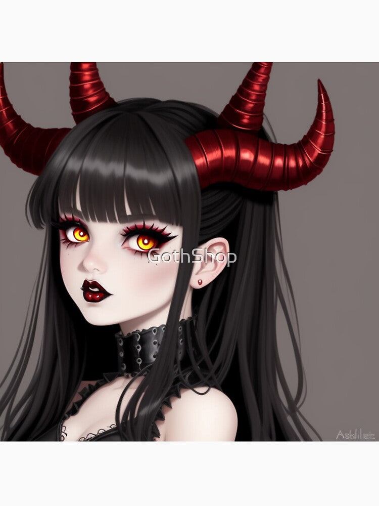 Goth Girl Cute Artwork 6 by GothShop