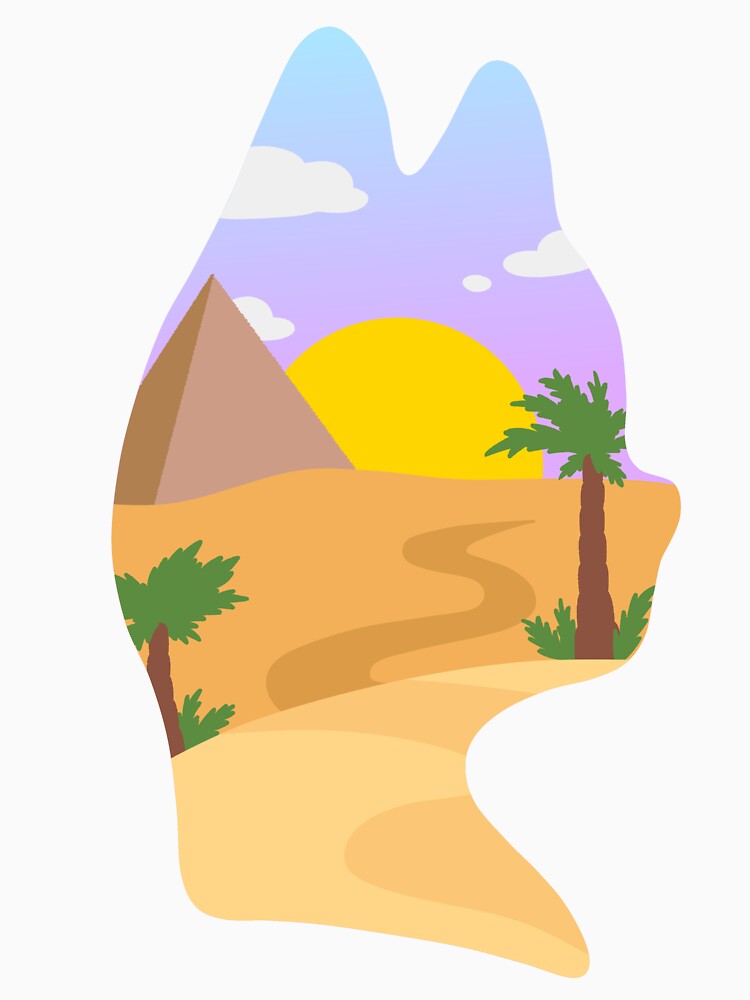 Desert in a Cat Silhouette by CamdenAKAIce