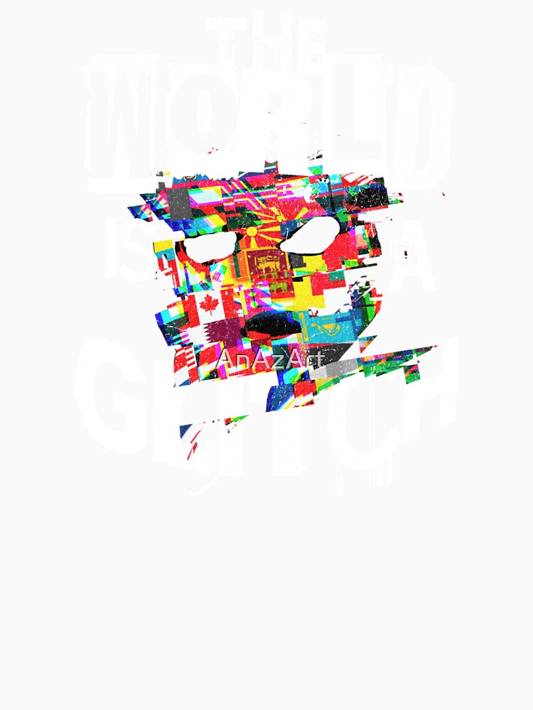 The World Is A Glitch- Flag Mask by AnAzArt
