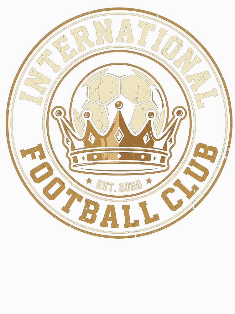 Vintage International Football Club Crown Badge by TeNovaStudio