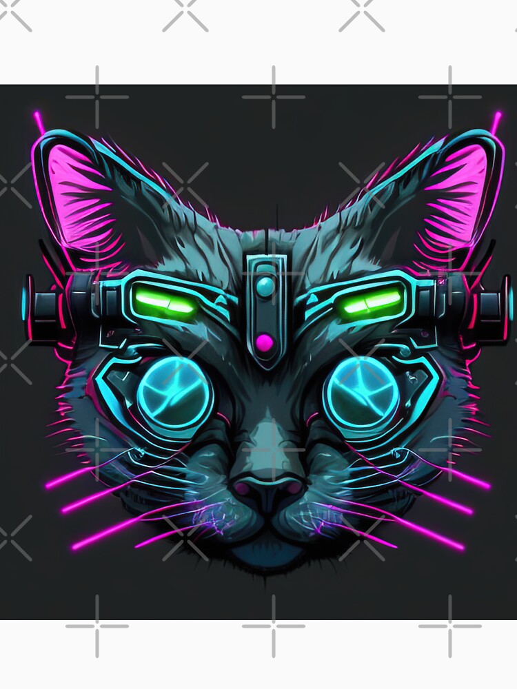 Cyberpunk Cat: Graffiti Urban Rebel by RK - Shop