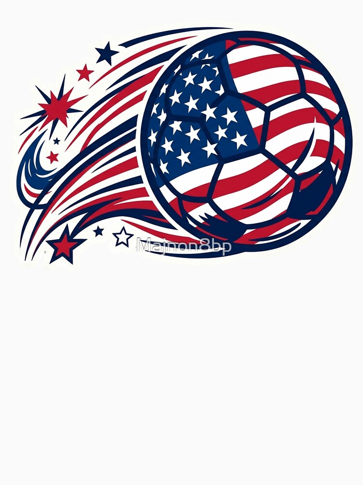 USA Patriotic Soccer Ball Stars by Majnon8bp