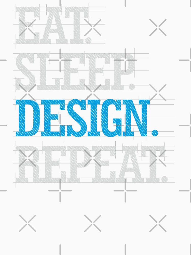 Eat Sleep Design Repeat Graphic Designer Gift Funny by alenaz