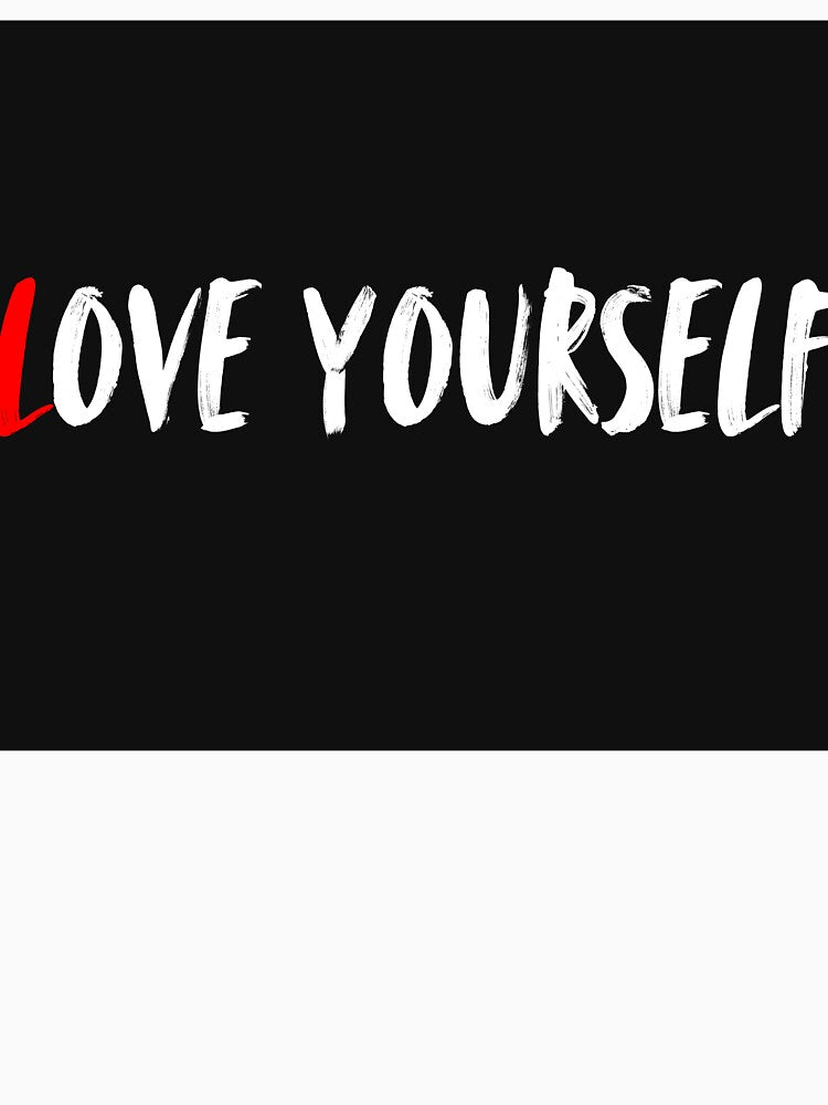 LOVE YOURSELF – Minimalist Self-Love Text Design by DGK4ink