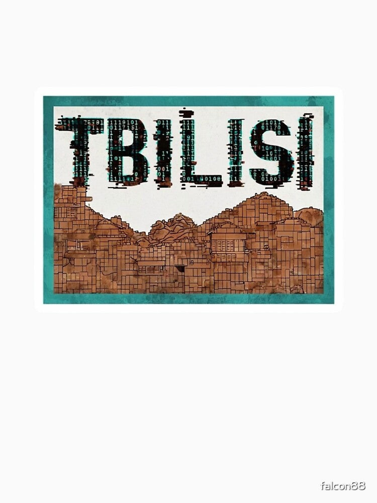 Tbilisi – Digital Fortress Sticker Premium Cool Trendy Best Gift by Imaginarium of Chaos falcon88