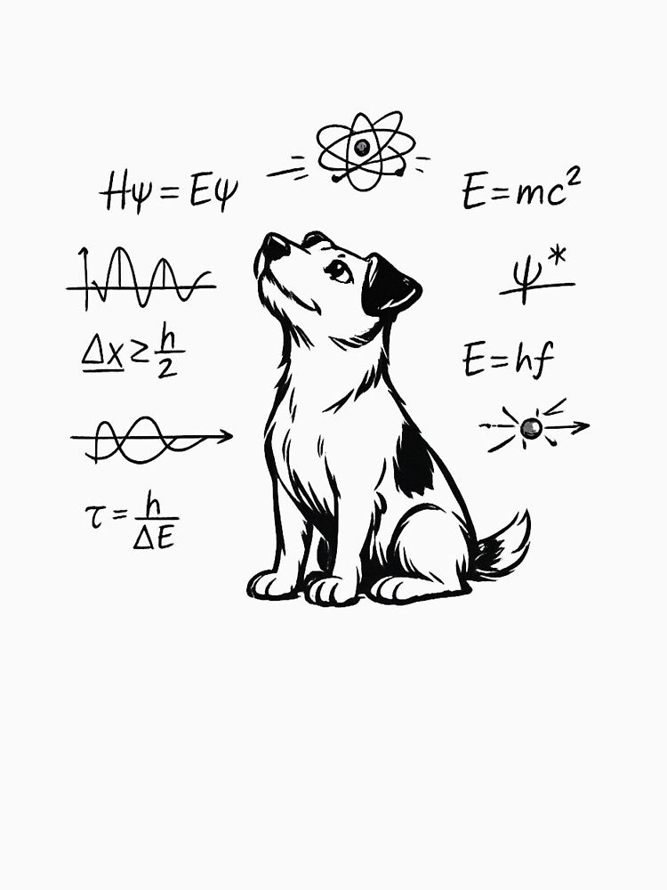 Smart Physics Jack Russell Dog - Funny Science Geek Art by myforestfog