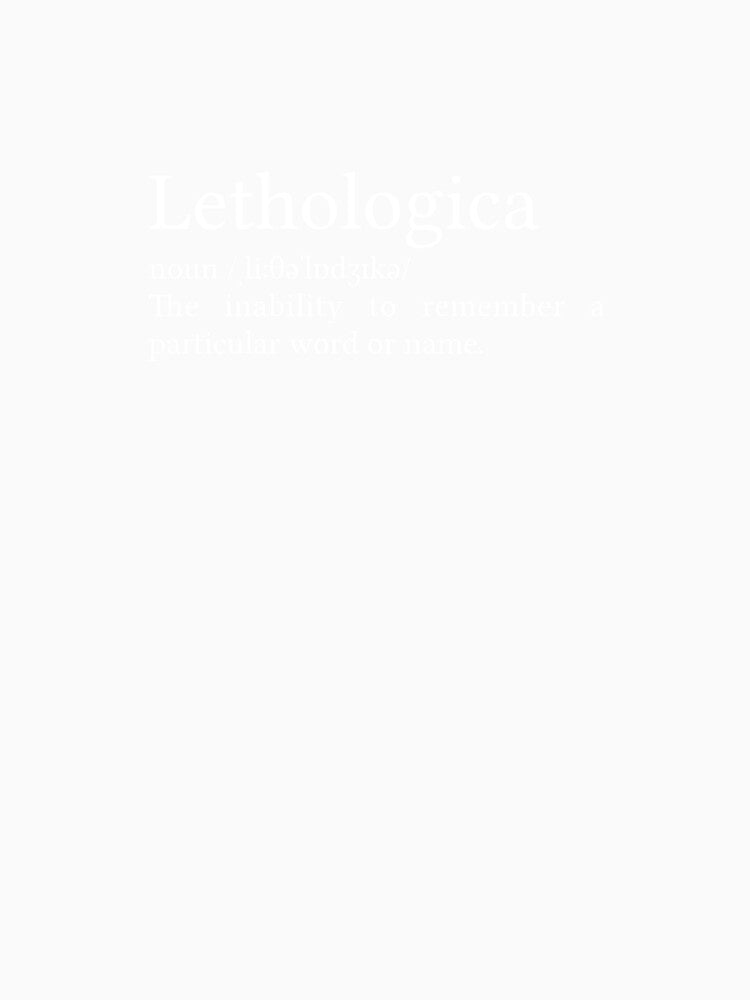 Lethologica Definition by Jamila Benito