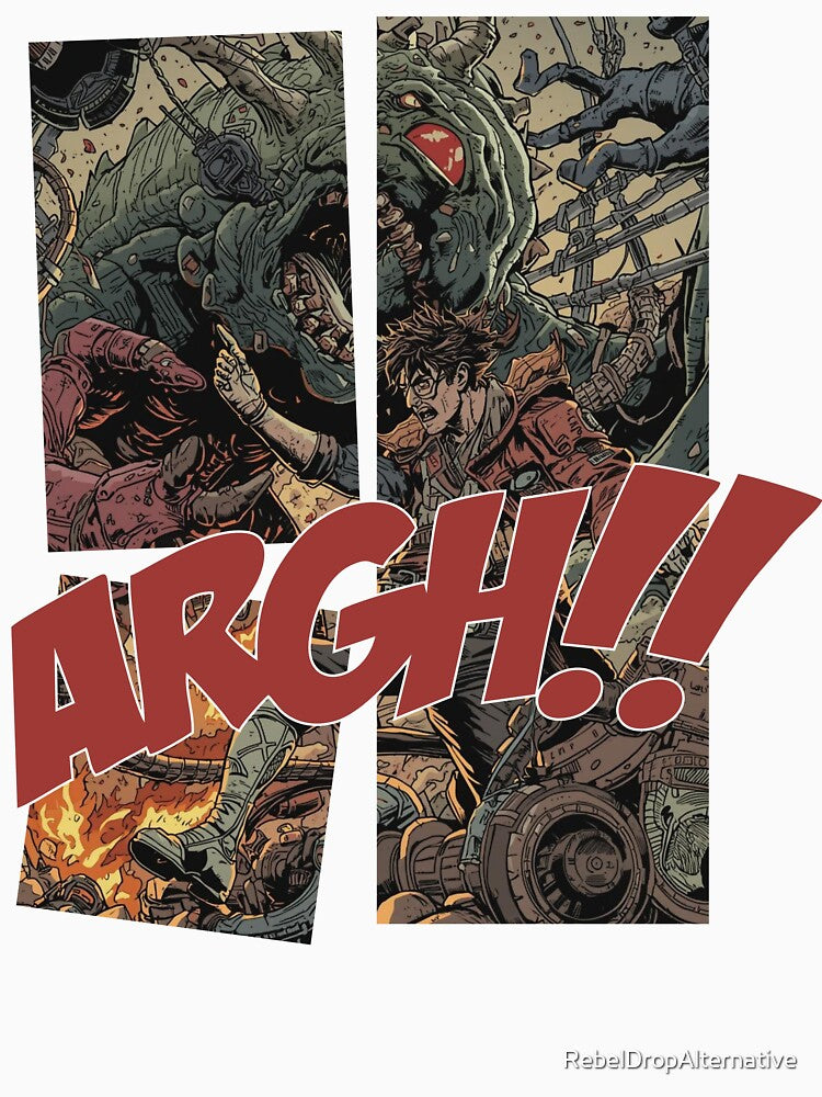 ARGH!! – Explosive Sci-Fi Comic Battle Art by RebelDropAlternative