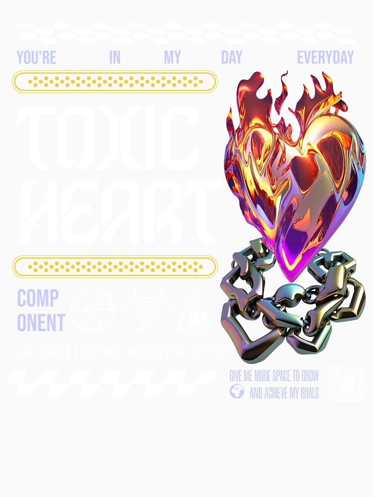 Toxic heart, 3d tee by xneii