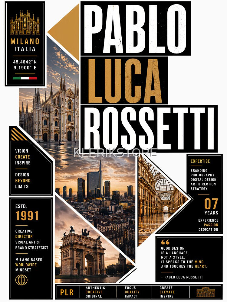 Pablo Luca Rossetti Milano Urban Style Street Wear by KLERIKSTORE