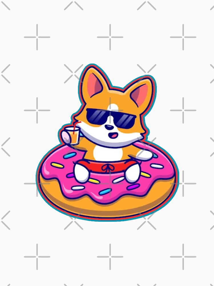 kawaii dog with sunglass by comicc