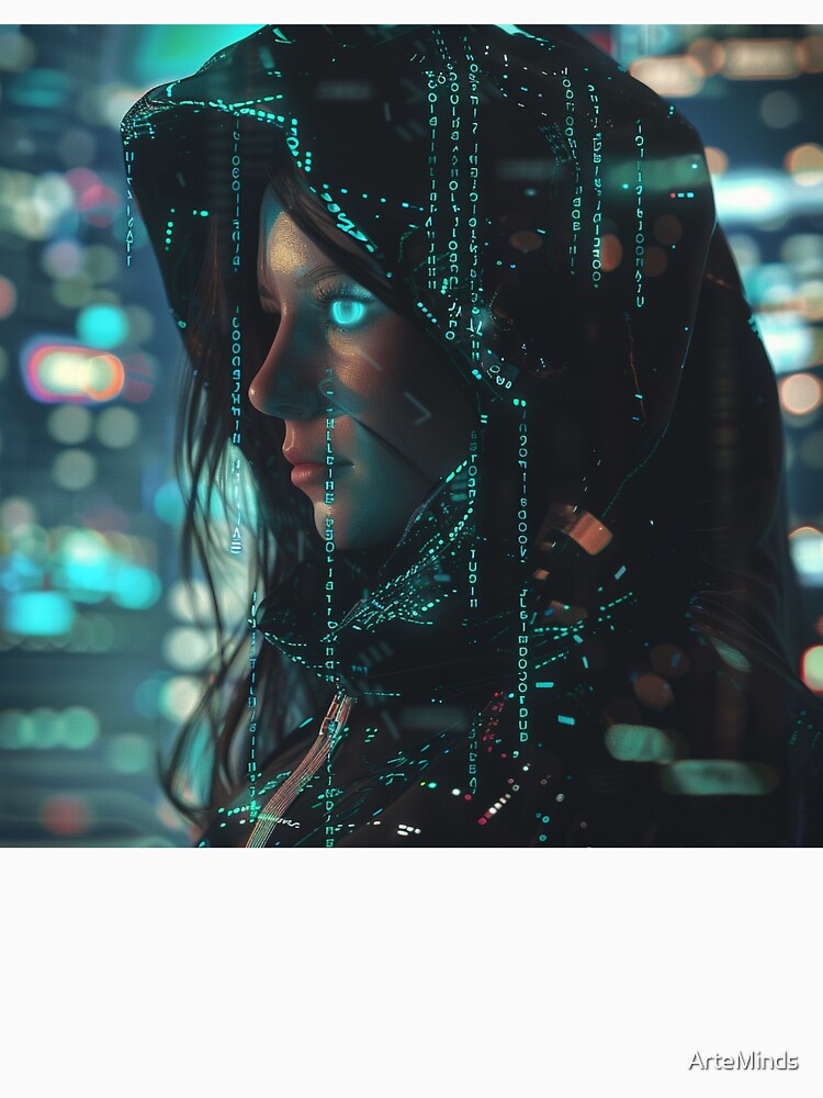Digital Ghost in a Luminous Hood by ArteMinds
