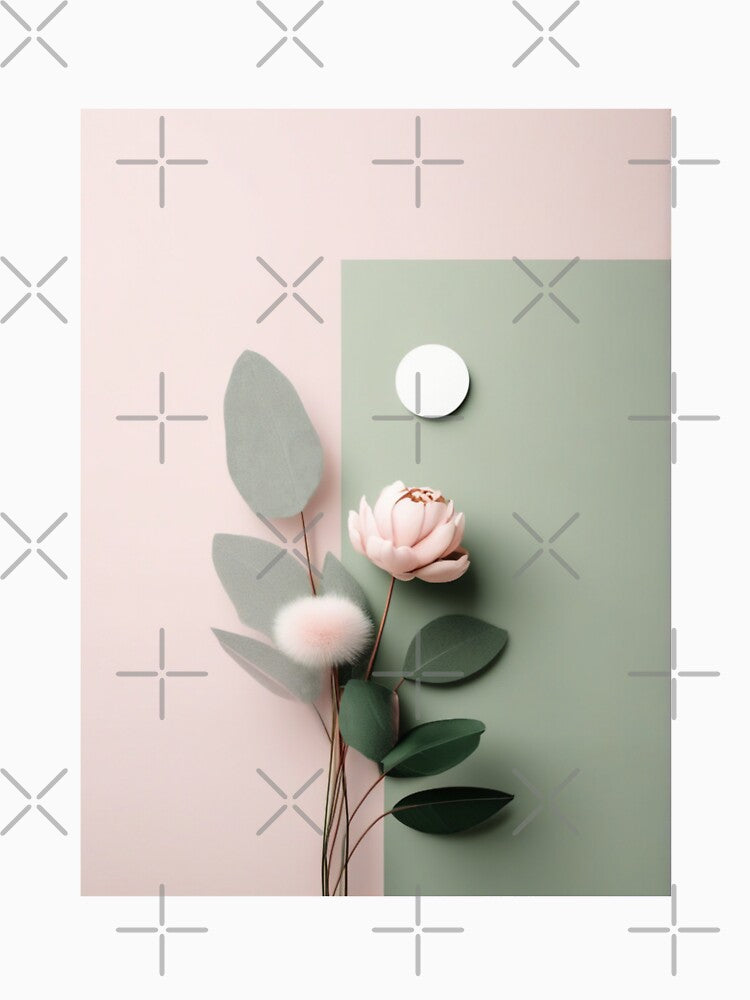 Boho Pastel Floral Posters Wall Art by EthosWear
