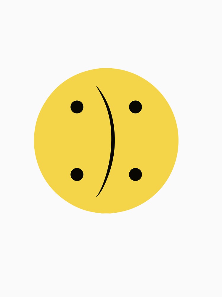 Retro Grunge Neutral Smiley Face by Kate-Redfox
