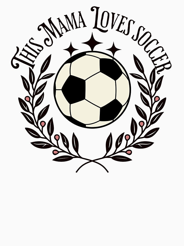 Mama Loves Soccer – Fun Sports Mom Design for Soccer Moms & Gamers by teemugcreation