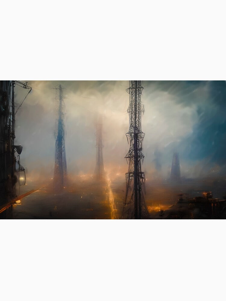Electric Storms Over The City by Adrian I Barnett