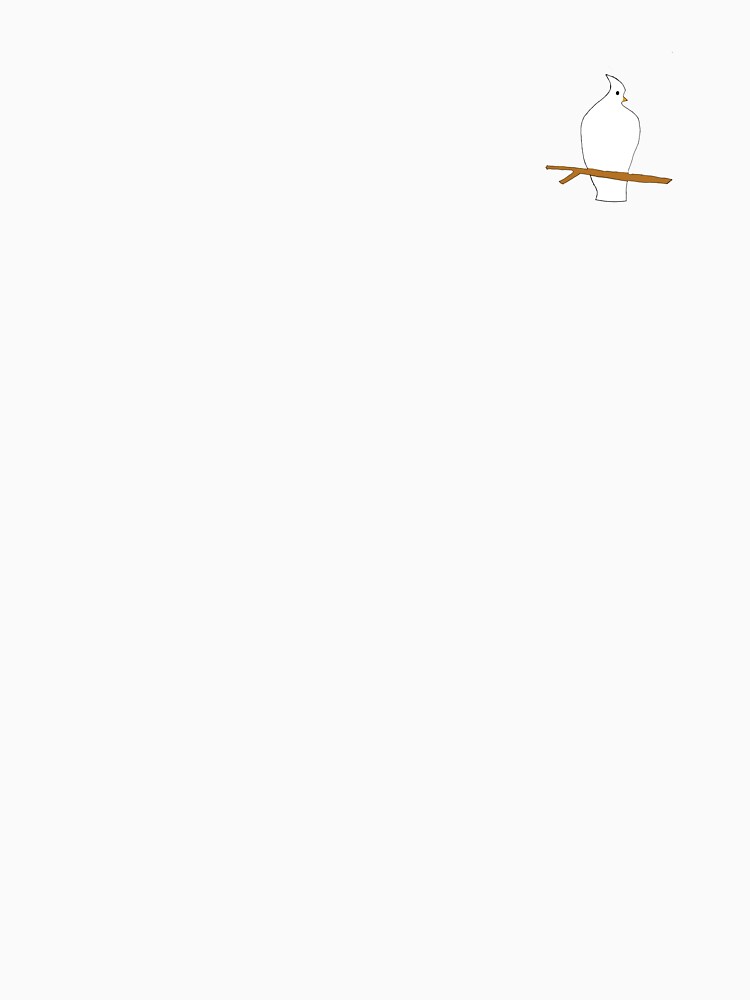 Minimalist bird sitting on a branch by Jiří Vácha