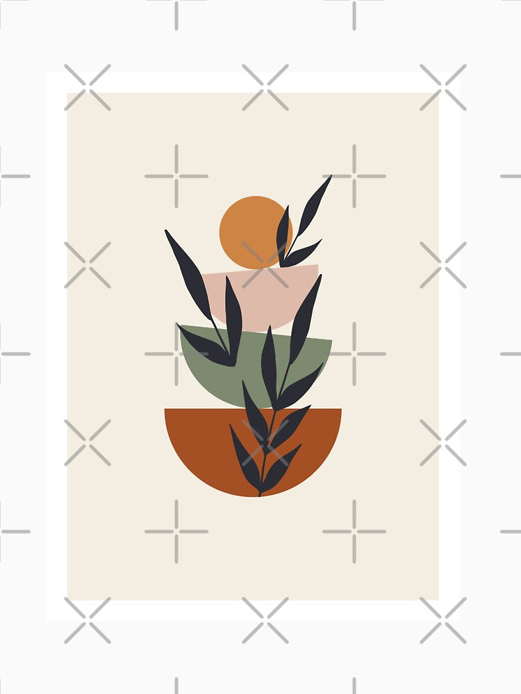 Boho Abstract Nature - Modern Bohemian by mauraurus