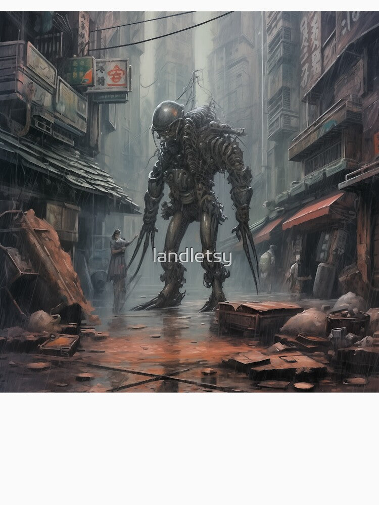 Cyber Monster in the Alley by landletsy