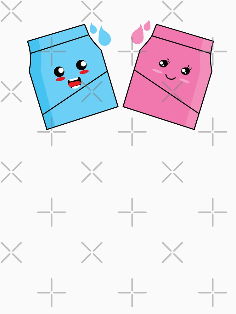 cute kawaii milk couple by Babmk