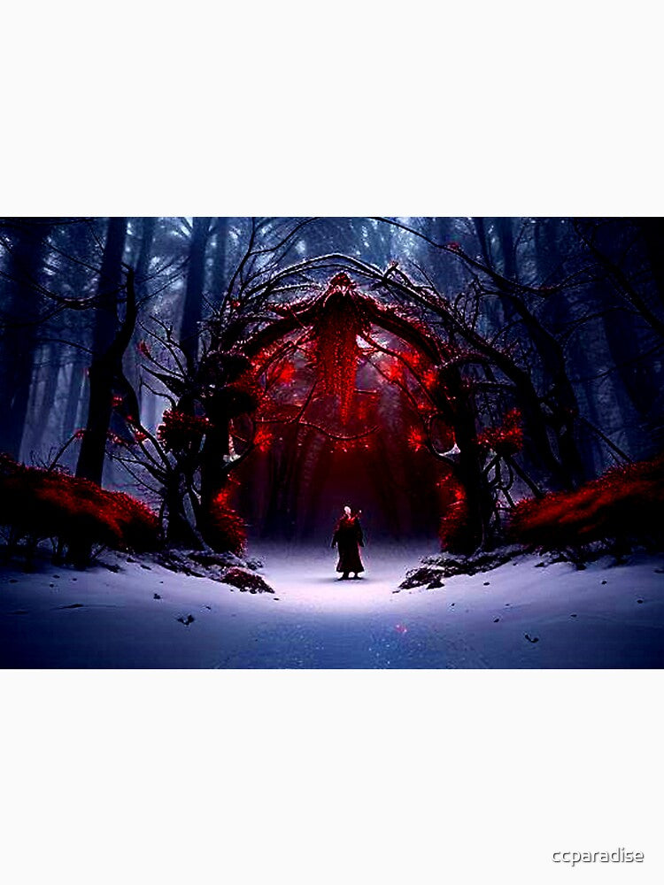 Gothic Winter Wonderland Magic Red Door✨ #gothchristmas by Earth Nature Creations