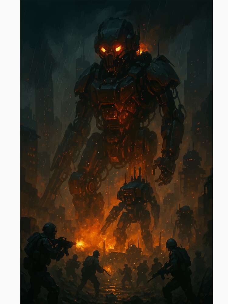 Dystopian War Machines in Chaos by AbstractAnom