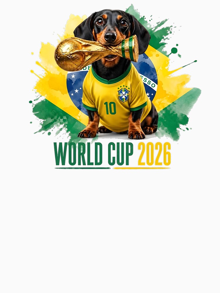 Dachshund Brasil World Cup 2026 by Jack n' Sally's