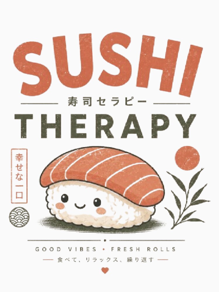 Minimal Sushi Lover Japanese Food Aesthetic Tee by AveniaOficial