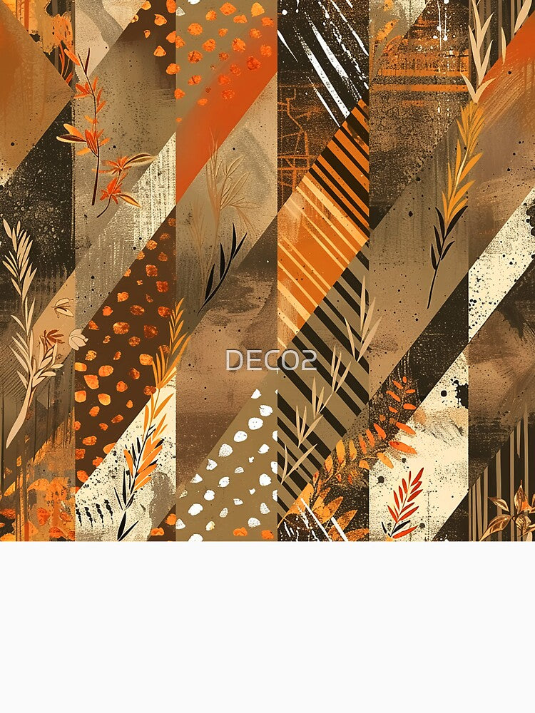 Boho Earth Tones, Taupe, And Warm Orange Designs by DEC02