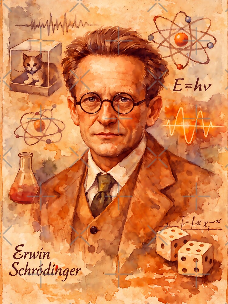 Erwin Schrödinger by Sarcastic designs