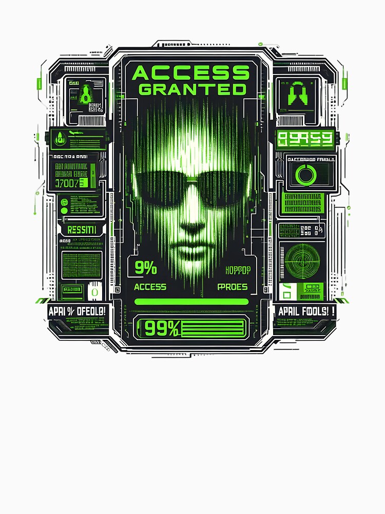 Futuristic Hacker Mode T-Shirt - Glowing Matrix-Style Cyber Aesthetic by BeastArc