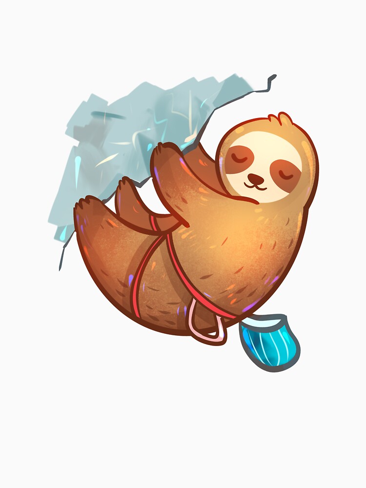 Cute Rock Climbing Sloth by PetiteClimber