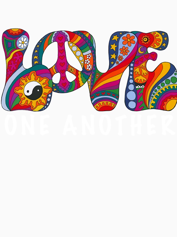 Hippie Flower Children Love One Another Hippie by GiteLois